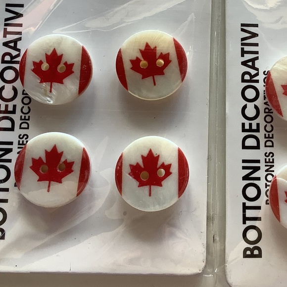 Canada Buttons for sweater or shirt. X 8 - Picture 1 of 2